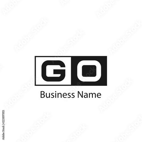 Initial Letter GO Logo Template Design