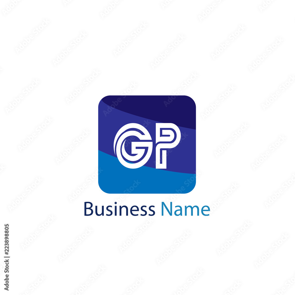 Initial Letter GP Logo Template Design Initial Letter GP Logo Template Design