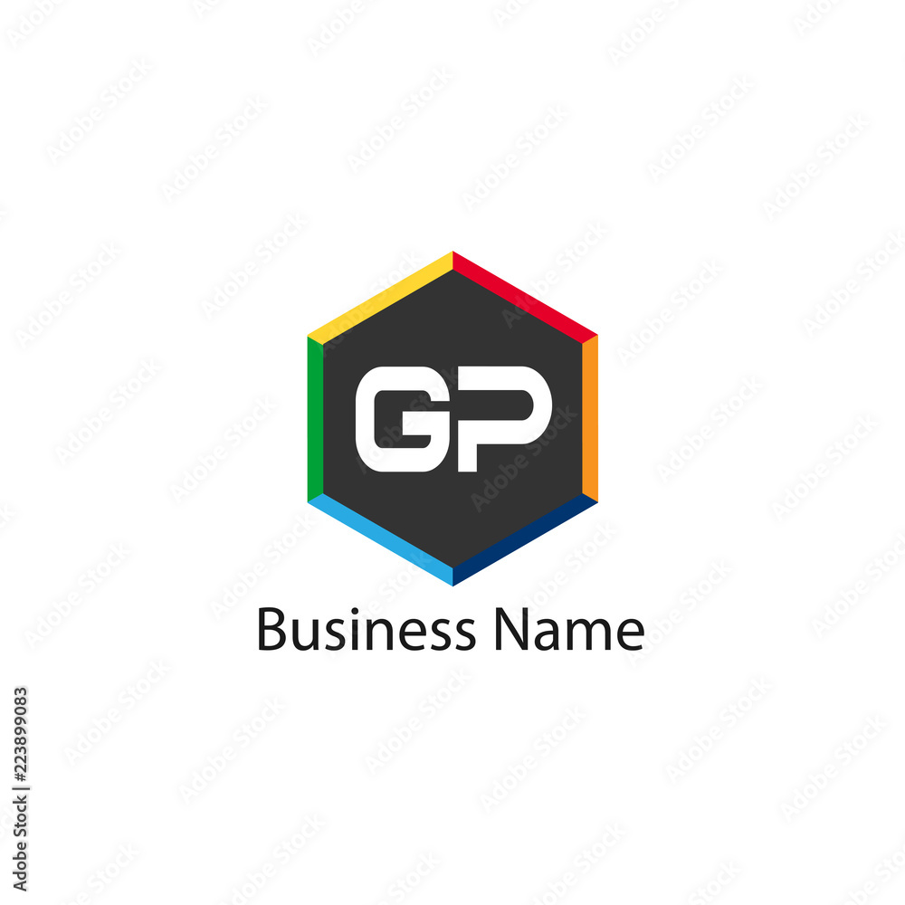 Initial Letter GP Logo Template Design Initial Letter GP Logo Template Design
