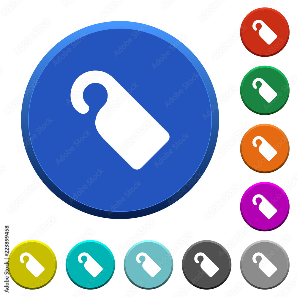 Do not disturb sign beveled buttons Do not disturb sign beveled buttons