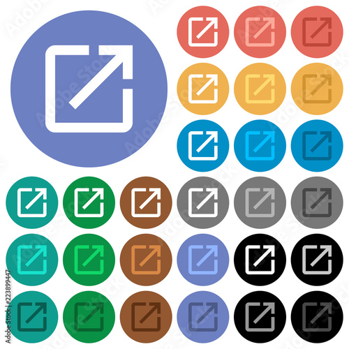 Open in new window round flat multi colored icons