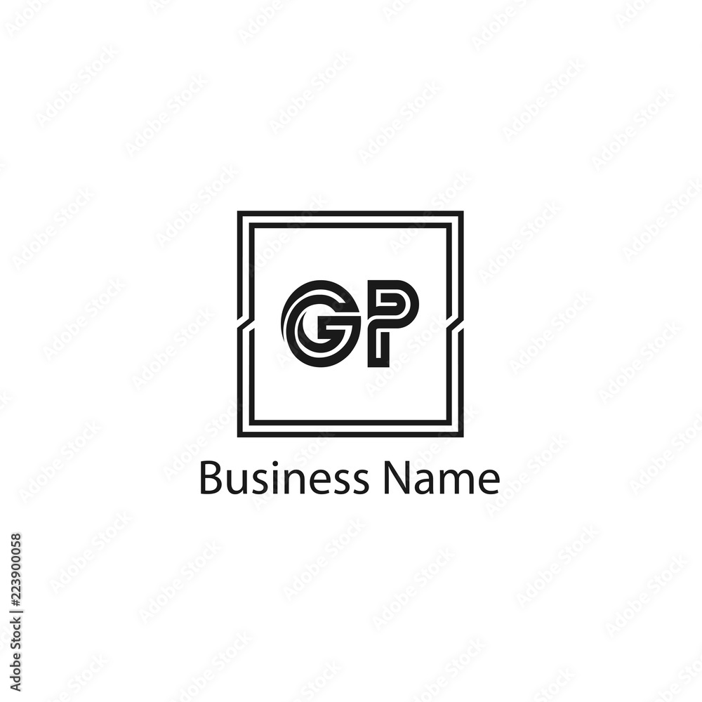 Initial Letter GP Logo Template Design Initial Letter GP Logo Template Design