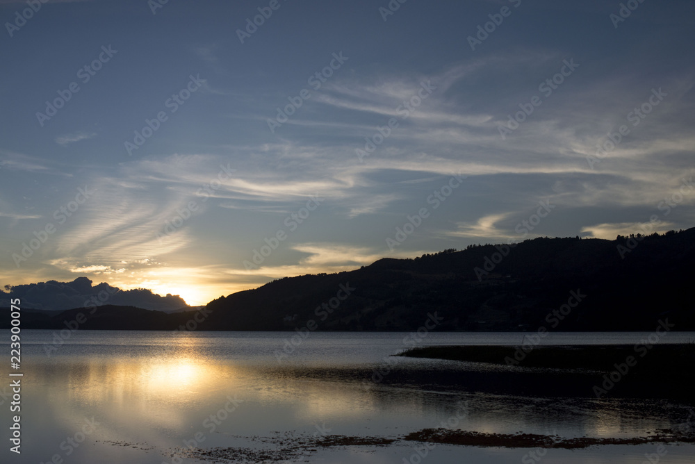 Fototapeta premium sunset at the sea