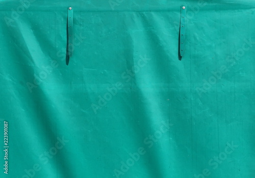 green tarpaulin texture background