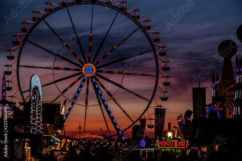 ferris wheel at night