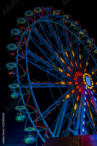 ferris wheel at night
