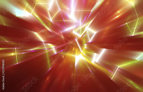 abstract red background. explosion star. illustration digital.