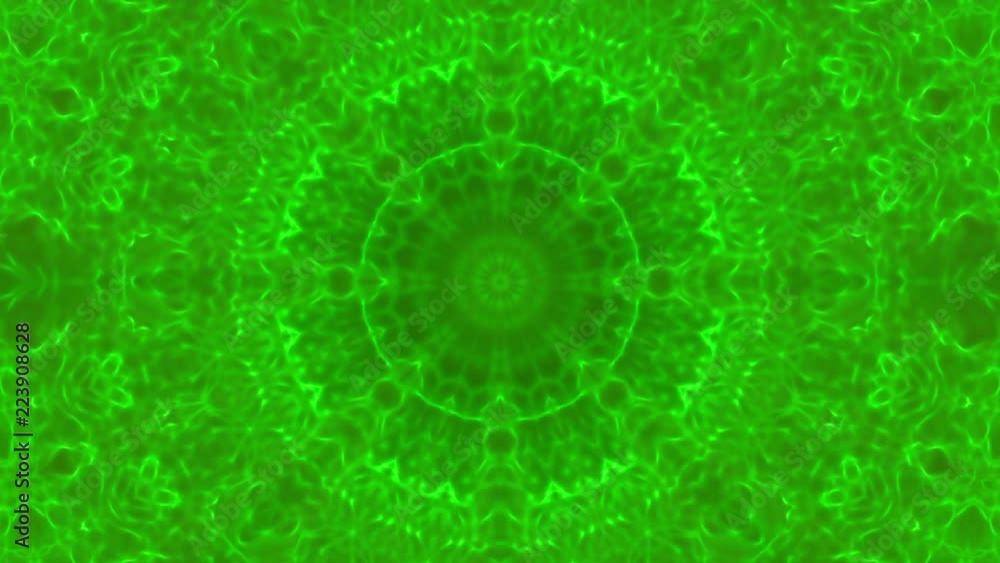 green abstract three-dimensional kaleidoscope background. 3D rendering green abstract three-dimensional kaleidoscope background. 3D rendering