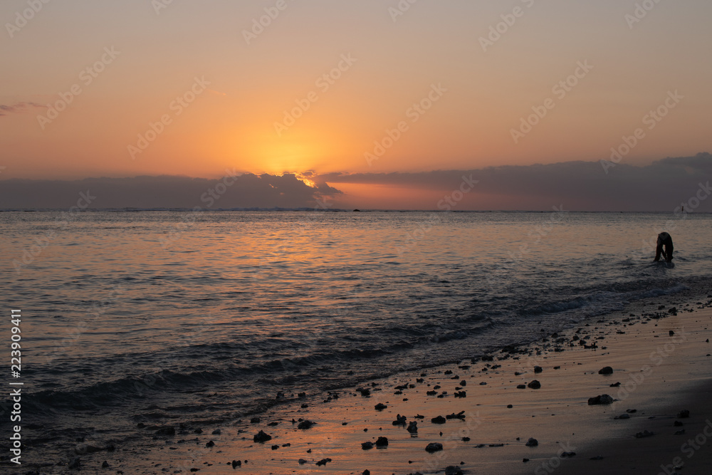 plage coucher de soleil plage coucher de soleil