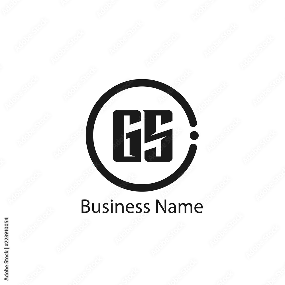 Initial Letter GS Logo Template Design