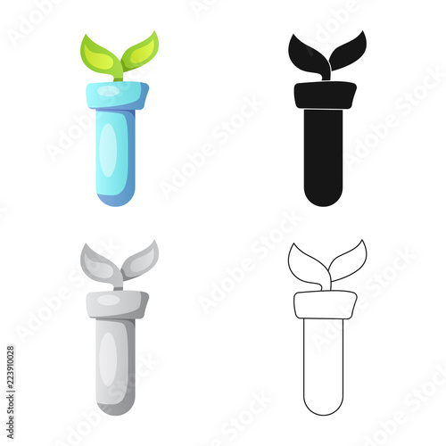 Vector illustration of  and  logo. Collection of  and  vector icon for stock.