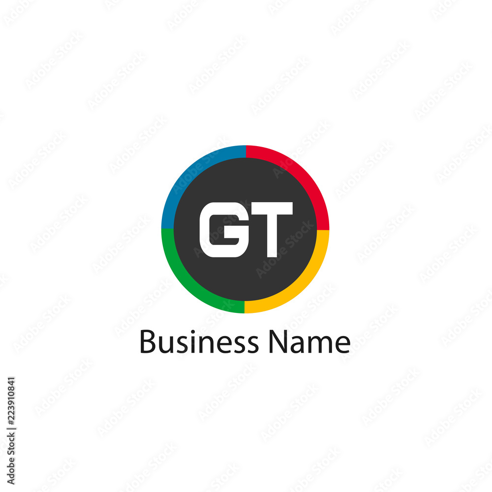Initial Letter GT Logo Template Design Initial Letter GT Logo Template Design