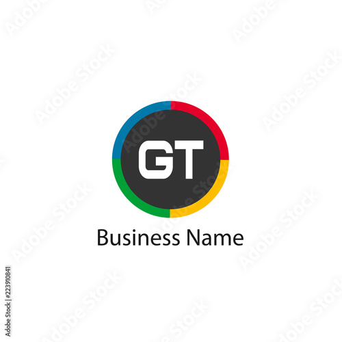 Free Download Initial Letter GT Logo Template Design - GFXLoad