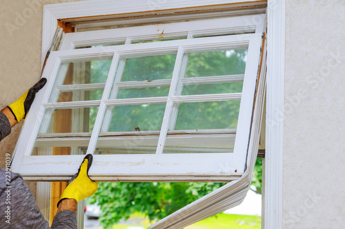 renovation work in an old house and replacing windows
