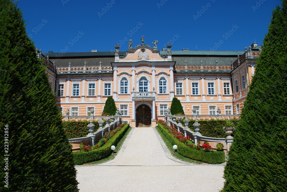 Fototapeta premium Nové Hrady Castle in rococo style in Eastern Bohemia, Czech Republic