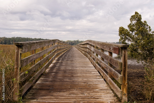 Boardwalk Over a Marsh near Myrtle Beach South Carolina