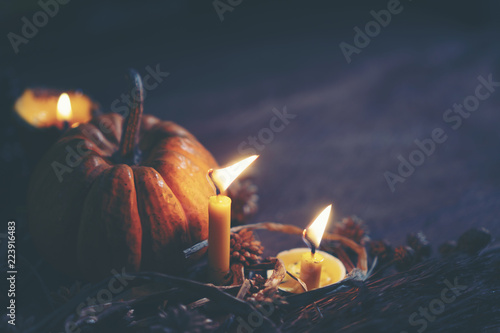 Halloween night background ...