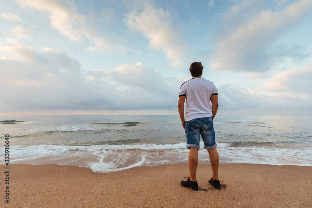 Man on the seashore