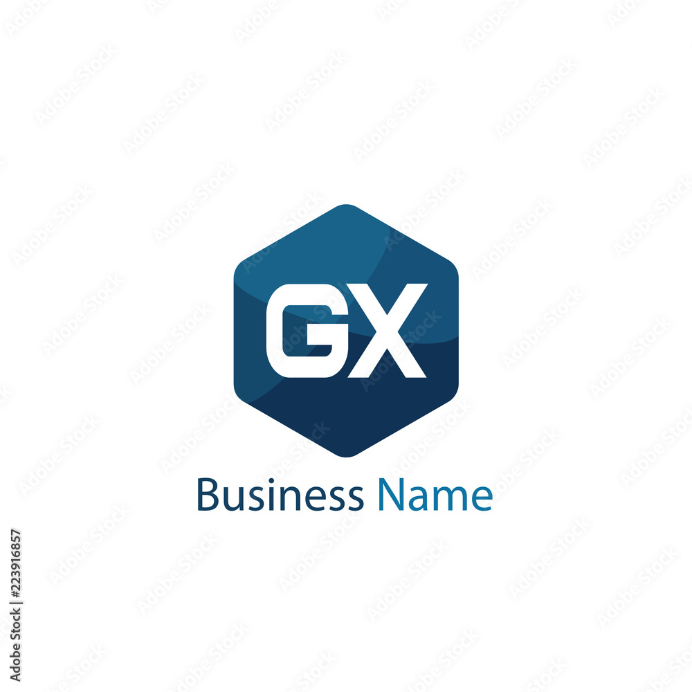 Initial Letter GX Logo Template Design Initial Letter GX Logo Template Design