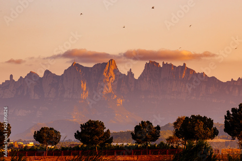 Landscape of the Montserrat mountain photo