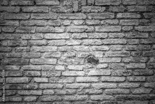 old brick wall in monotone ...