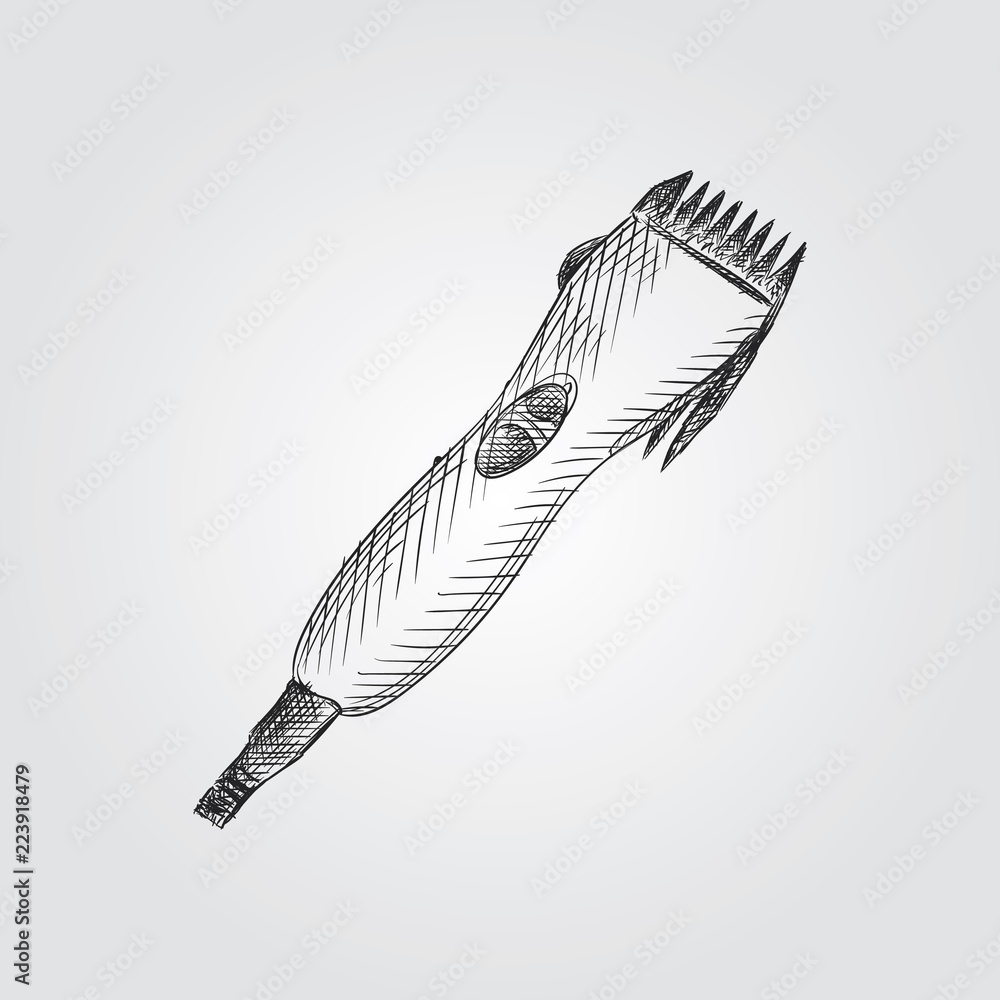 hair clippers drawing