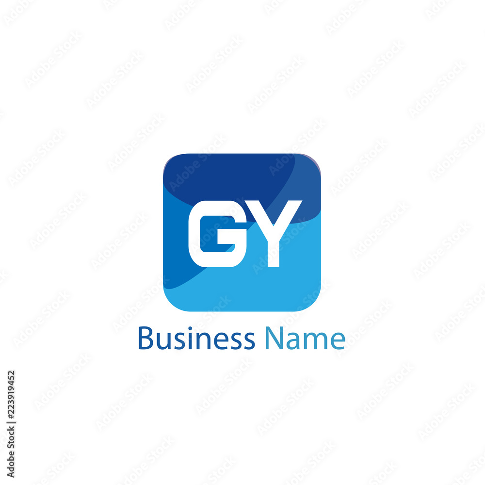 Initial Letter GY Logo Template Design Initial Letter GY Logo Template Design