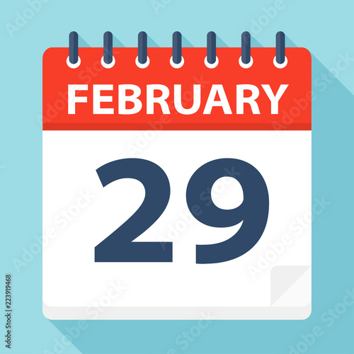 February 29 - Calendar Icon