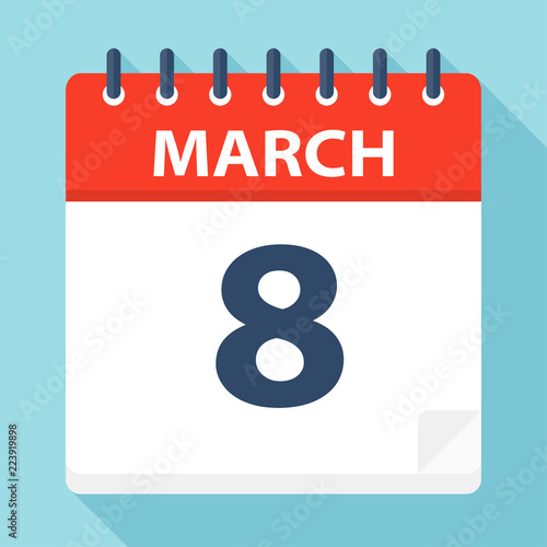 March 8 - Calendar Icon