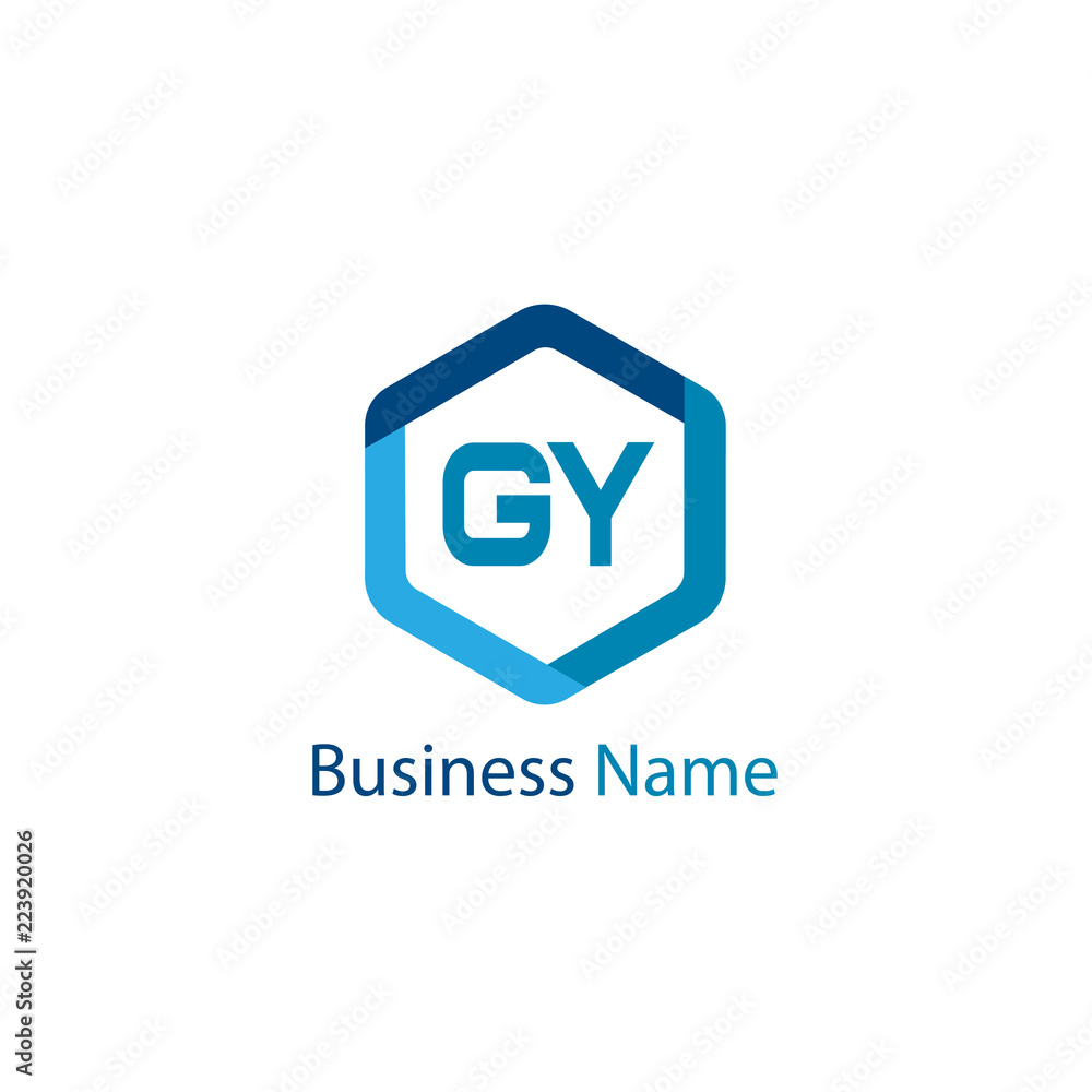 Initial Letter GY Logo Template Design Initial Letter GY Logo Template Design
