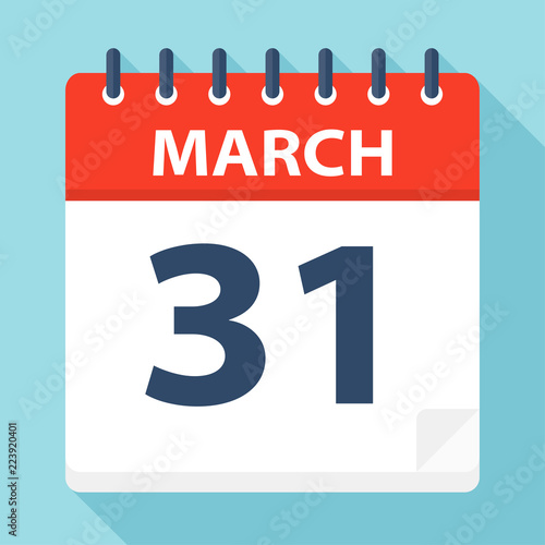 March 31 - Calendar Icon