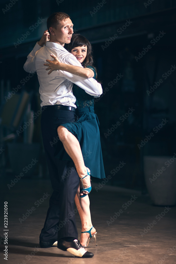 Dance Tango Pose Men and Women Stock Photo | Adobe Stock