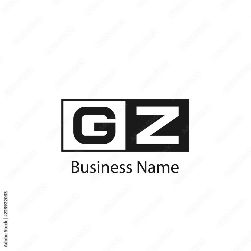 Initial Letter GZ Logo Template Design Initial Letter GZ Logo Template Design