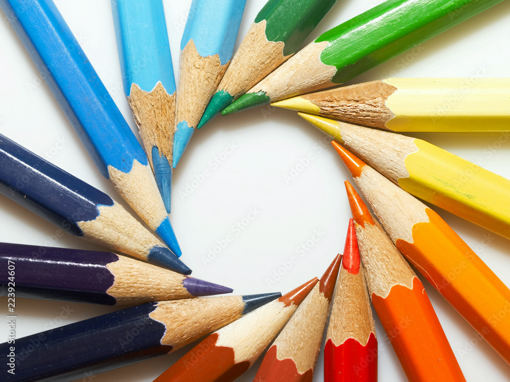 Naklejka premium colored pencils