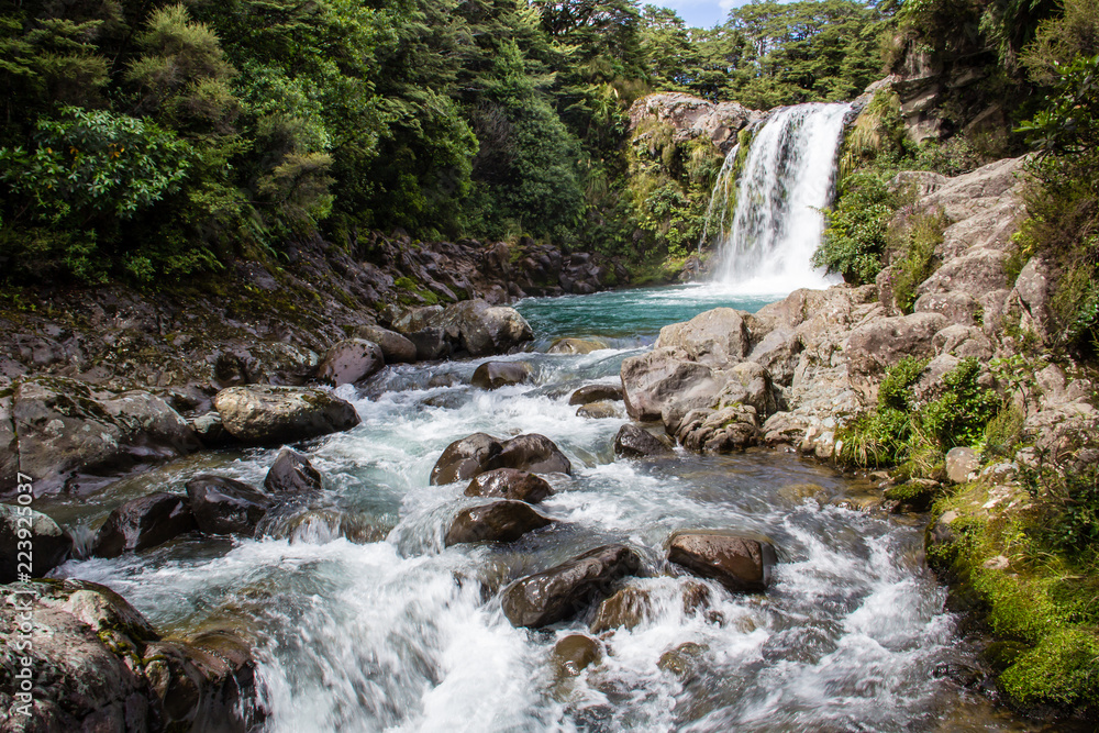 Fototapeta premium Beautiful waterfall in New Zealand