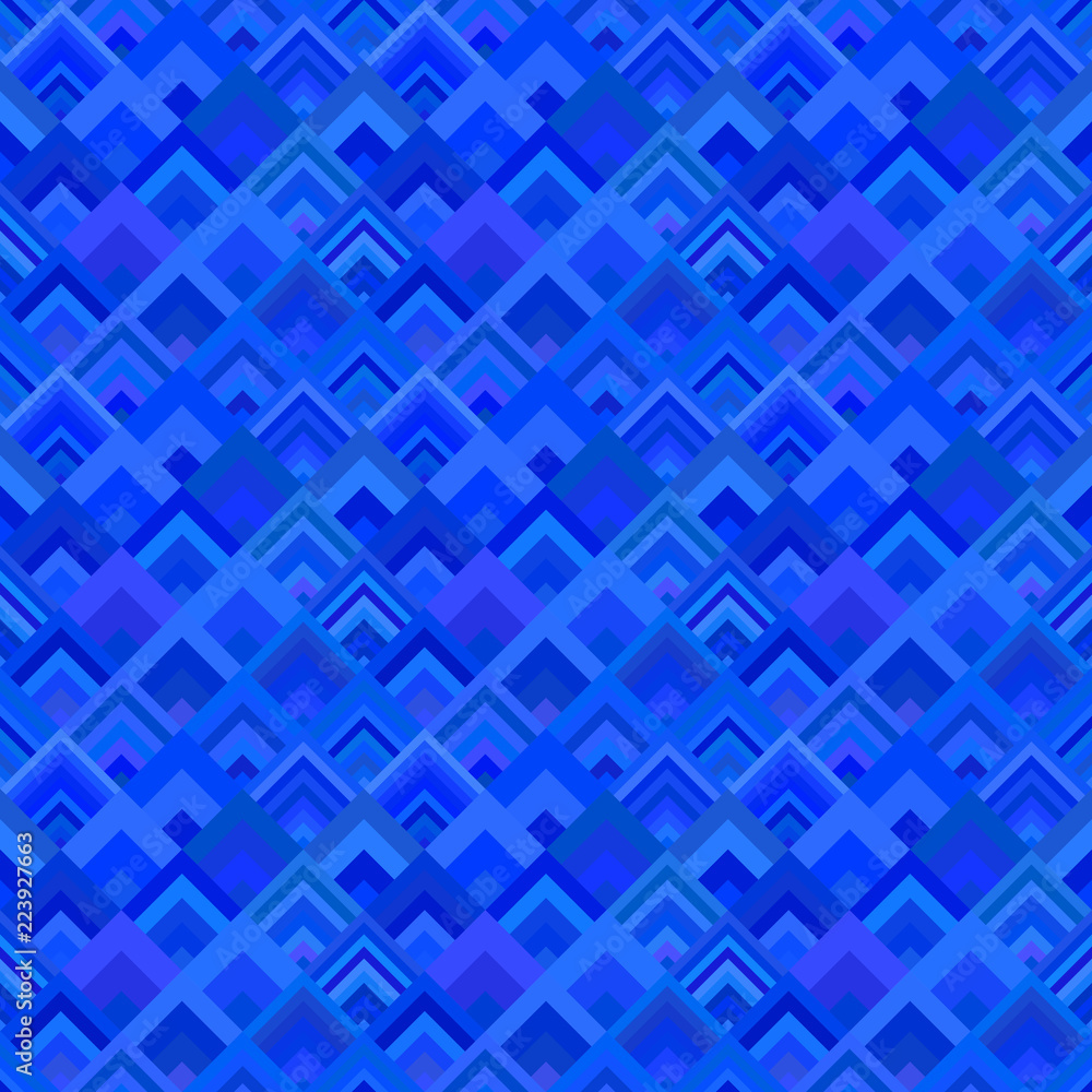 Blue seamless diagonal shape pattern - vector mosaic tile background graphic Blue seamless diagonal shape pattern - vector mosaic tile background graphic