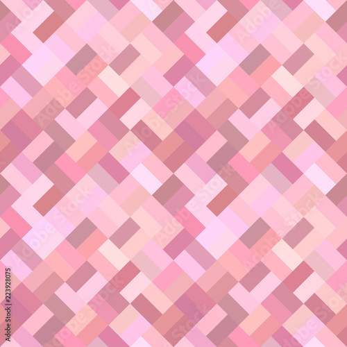Pink seamless diagonal rectangle pattern - vector tile mosaic background graphic