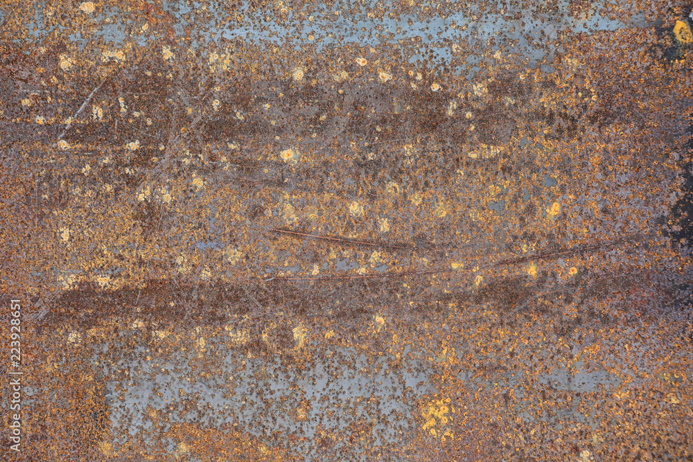 The texture is metallic. Industrial background from an old rusty The texture is metallic. Industrial background from an old rusty