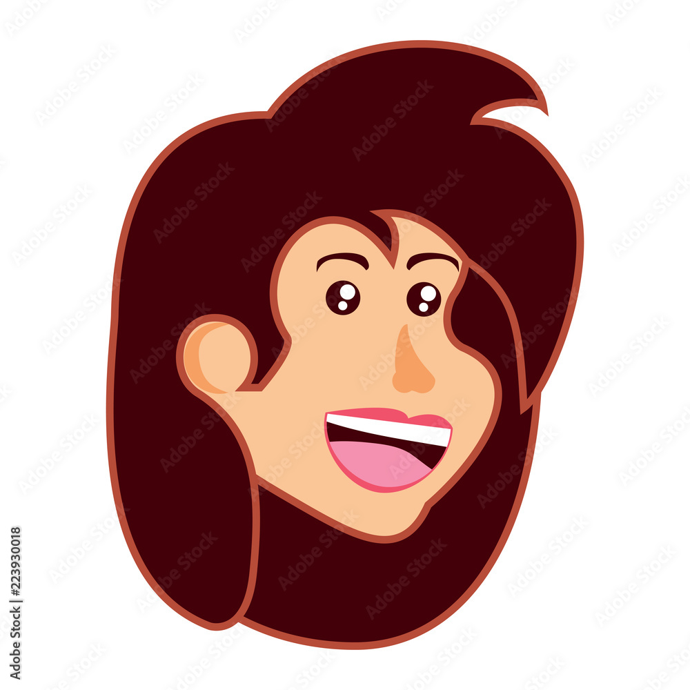 Obraz premium cartoon woman icon