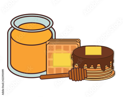 kawaii pancakes design