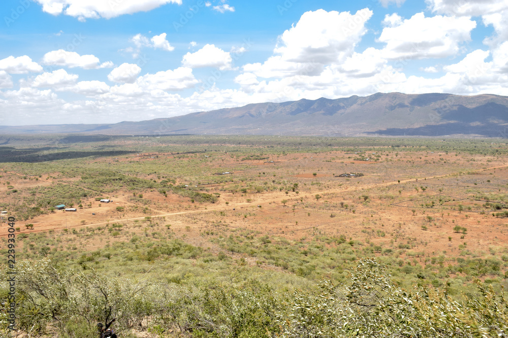 View of rural landscape, Kajiado, Kenya