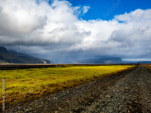 Rainbow in the Glacial Mountains