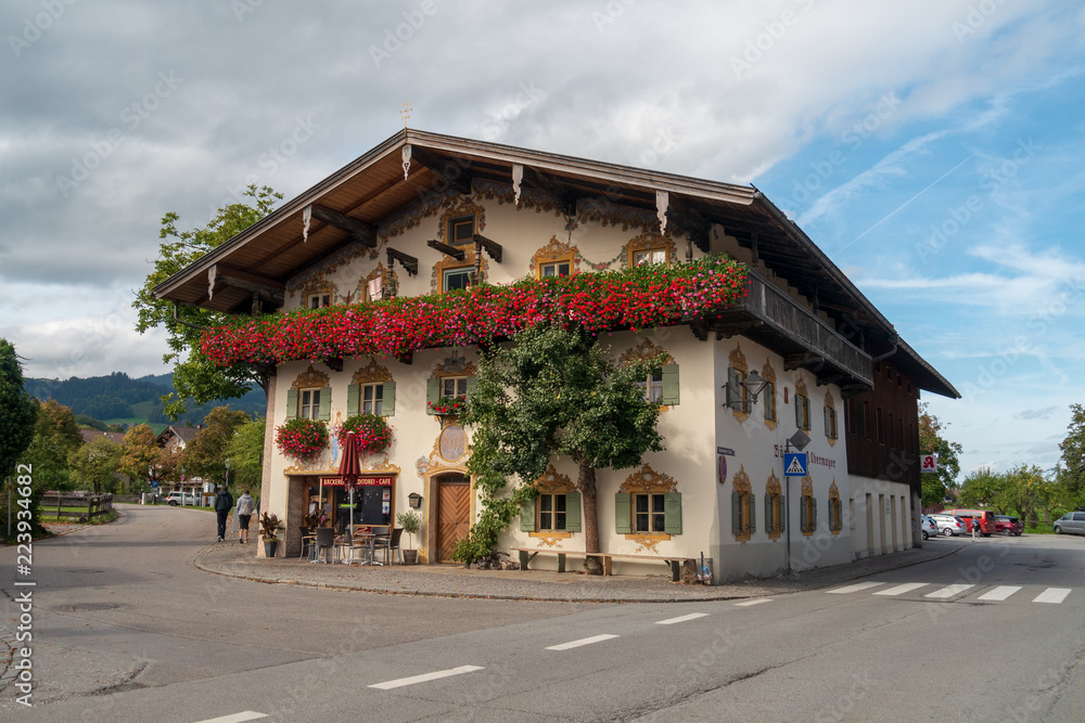 traditional stone house in austria