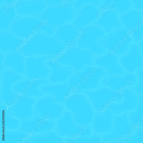 Pool water texture. Clean sea water texture. Vector square background