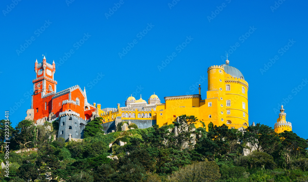 View of Pena National Palace, Sintra, Portugal, Europe