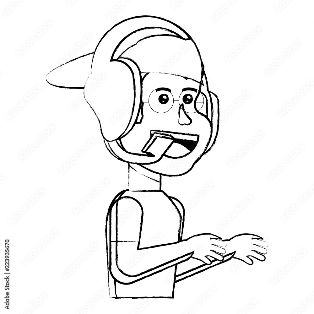 Obraz premium cartoon man icon 