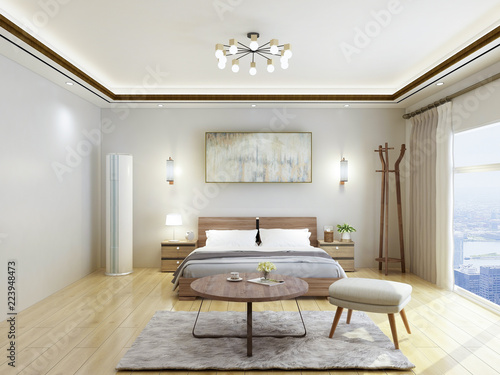 Modern minimalist bedroom design © 宗毅