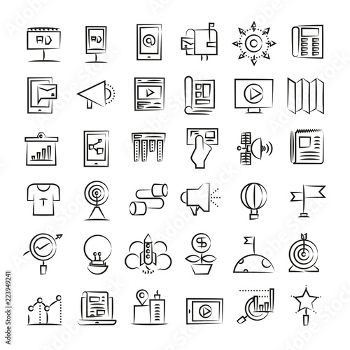 advertising and marketing icons