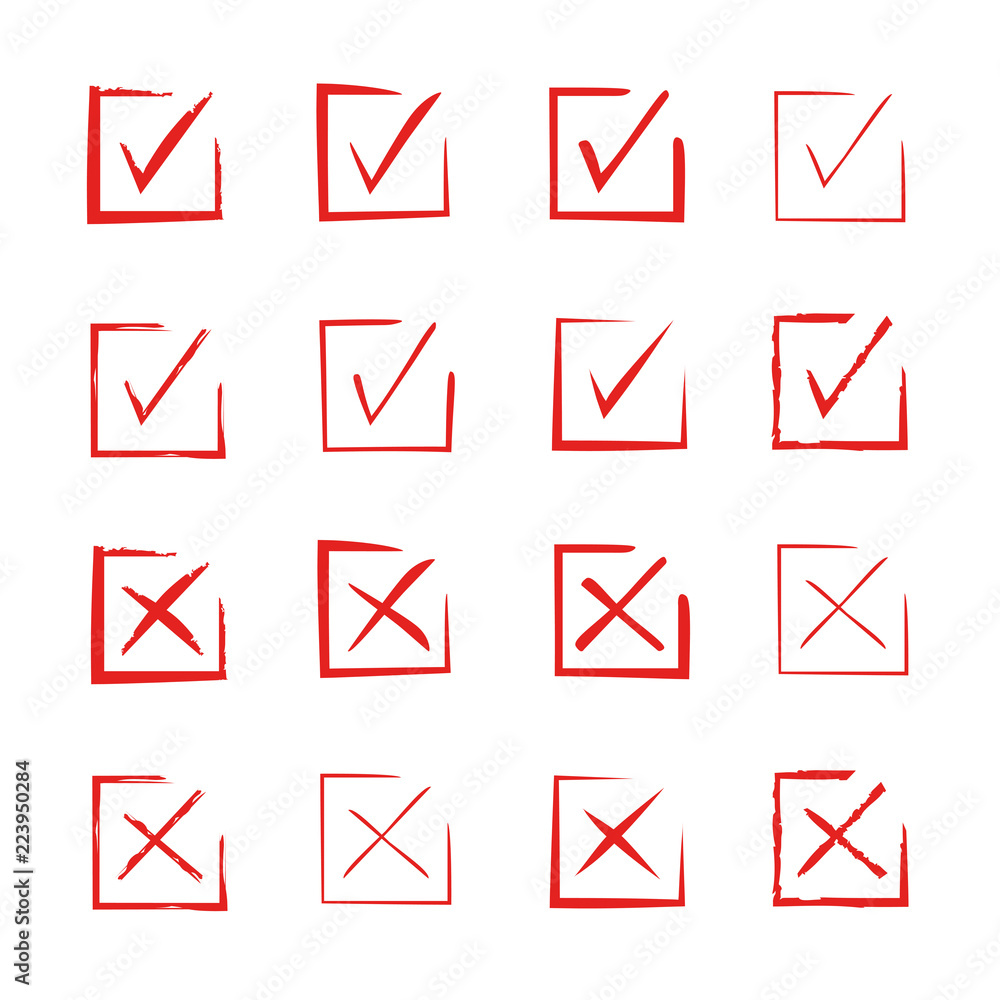 check marks check marks
