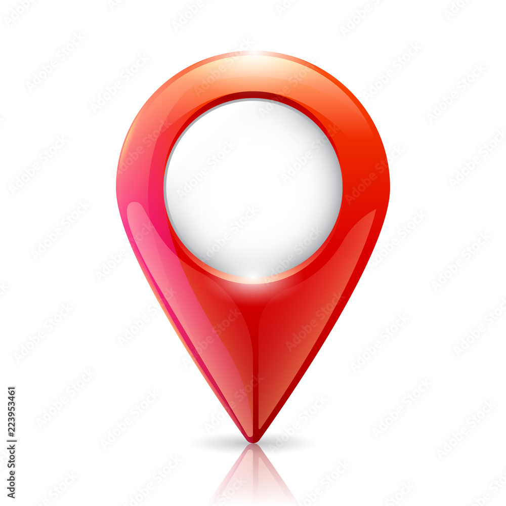 Red Pin Map, Marker Location Red Pin Map, Marker Location